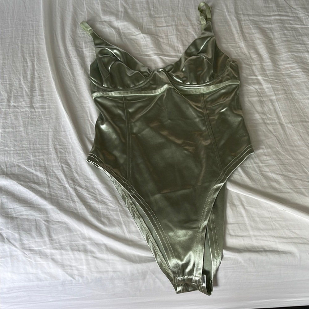 Metallic Green One Piece